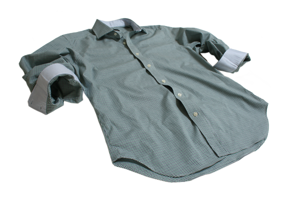 Green Gingham Dress Shirt