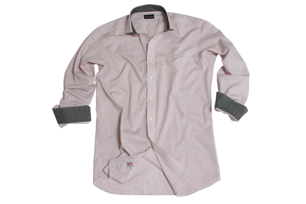 Red Fitted Dress Shirt