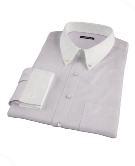 Lavender Broadcloth Fitted Dress Shirt 