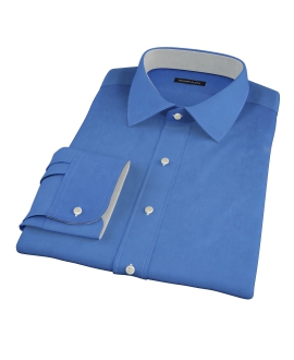 Dark Blue Broadcloth Custom Dress Shirt 