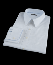 Light Blue Pinpoint Oxford Custom Dress Shirt 