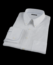 Blue Rugby Oxford University Stripe Fitted Dress Shirt 