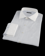 Blue Classic Pin Stripe Men's Dress Shirt 