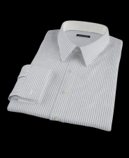 Blue Classic Dress Stripe Custom Dress Shirt 