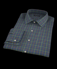 Christmas Brushed Twill Fitted Dress Shirt 