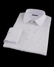 Purple Easy Care Royal Oxford Cloth Fitted Dress Shirt 