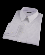Lavender Pinpoint Fitted Dress Shirt 