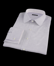 Lavender Pinpoint Fitted Dress Shirt 