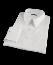 White Royal Oxford Cloth Easy Care Men's Dress Shirt 