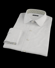 Gray Easy Care Dobbie Men's Dress Shirt 
