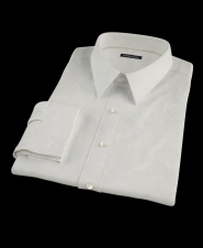 Ivory 100s Twill Custom Dress Shirt 