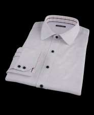 Lavender Pinpoint Fitted Dress Shirt 