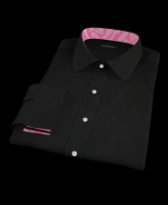Black Royal Oxford Men's Dress Shirt 