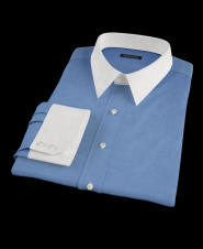 French Blue Royal Oxford Custom Dress Shirt 