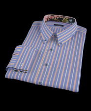 Indigo Multi Stripe Men's Dress Shirt 