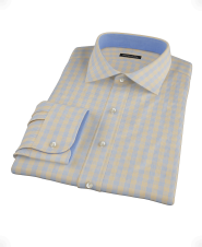 Blue and Gold Weekender Multi-Plaid Men's Dress Shirt 