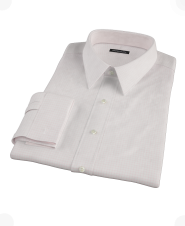 Pink Grid Twill Custom Dress Shirt 