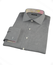Charcoal Royal Oxford Custom Dress Shirt 