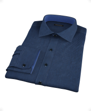 Navy and Cobalt Bengal Stripe Custom Dress Shirt 