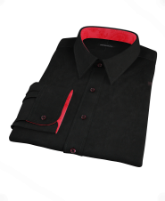 Black Royal Oxford Men's Dress Shirt 