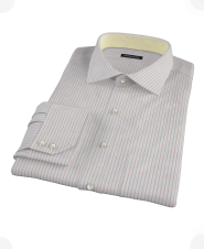 Red Blue Stripe Custom Dress Shirt 