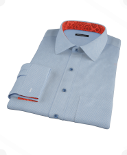 Sky Blue Cavalry Chevron Custom Dress Shirt 