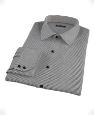 Mini Black Gingham Men's Dress Shirt 