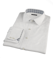 White Royal Oxford Cloth Easy Care Men's Dress Shirt 