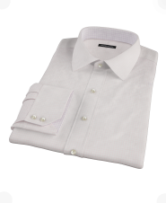 Pink Grid Twill Custom Dress Shirt 