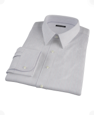 Blue Purple Stripe Men's Dress Shirt 