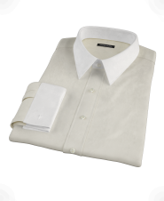 Ecru Pinpoint Men's Dress Shirt 