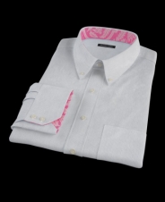 Blue Classic Pin Stripe Fitted Dress Shirt 