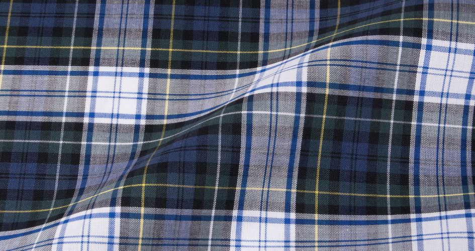 Tartan plaid Scottish dress shirt fabric.