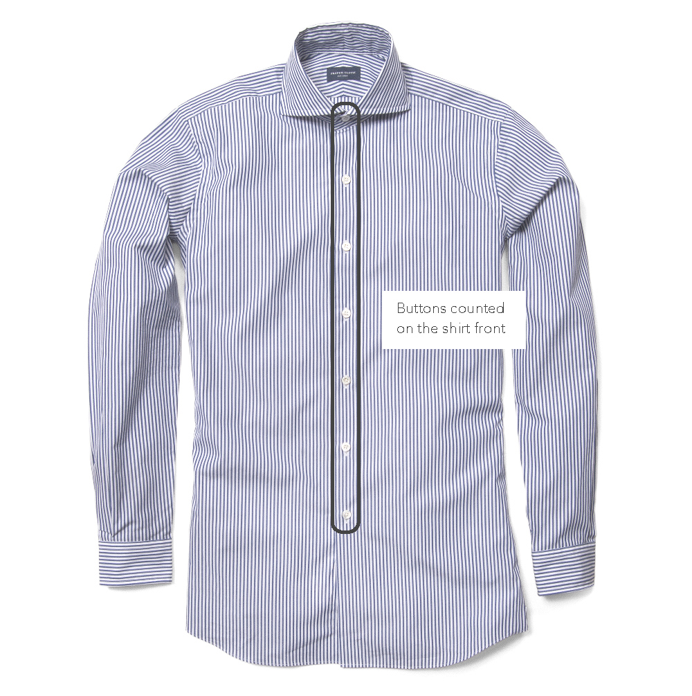 Number of Buttons on Shirt Front - Proper Cloth Help