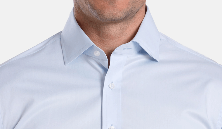 business casual top button