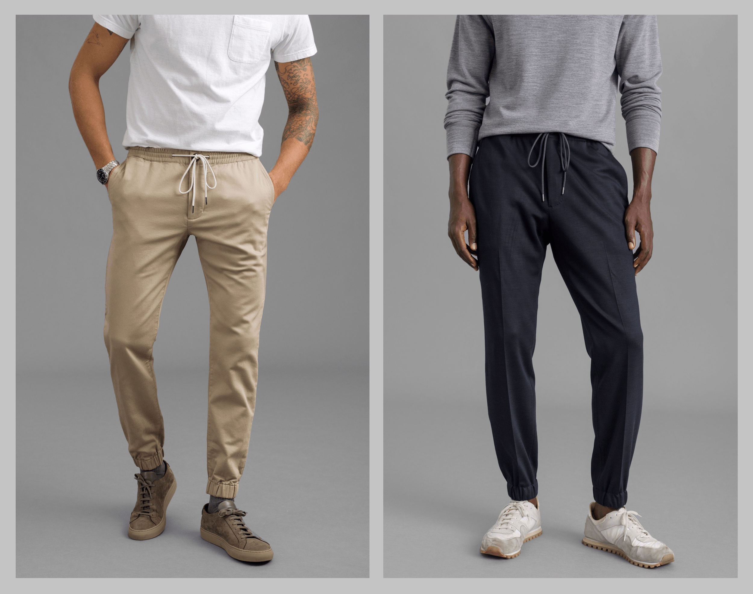 proper cloth casual and tailored joggers