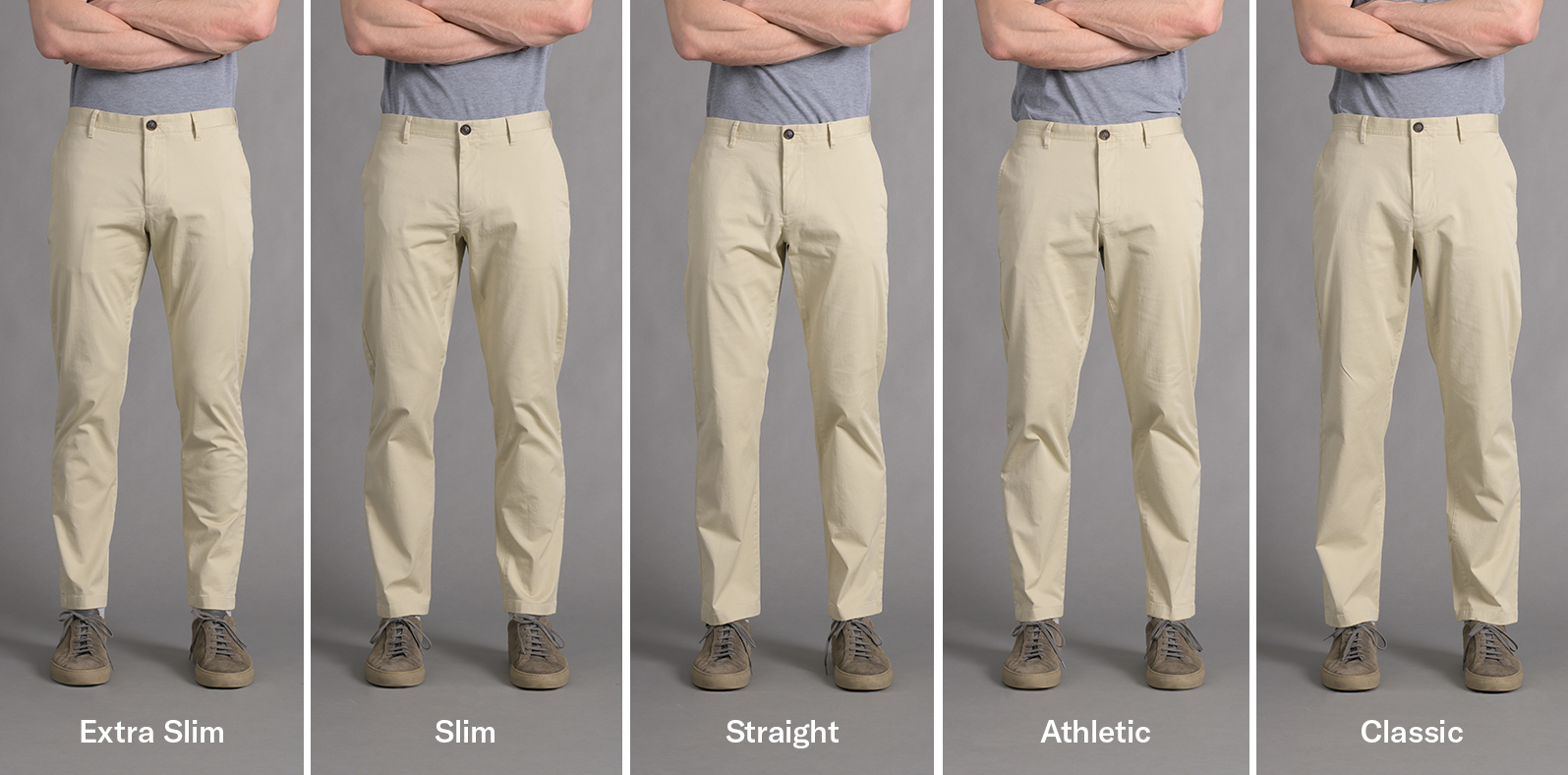 spade på den anden side, retort Proper Cloth Casual Pants: Types of Fit - Proper Cloth Help