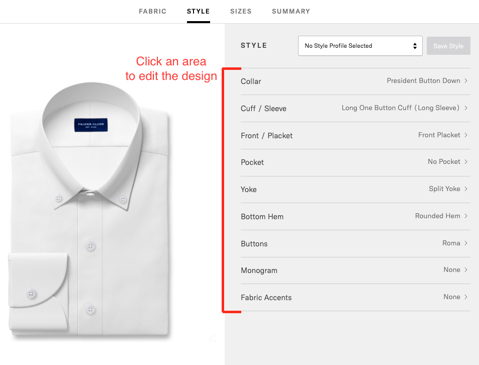 Special Requests for New Design Options - Proper Cloth Help