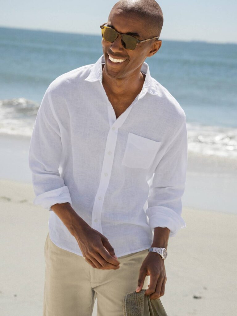 linen white dress shirts