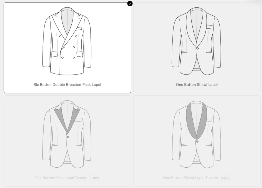 under jacket construction, you can choose a style that suits you