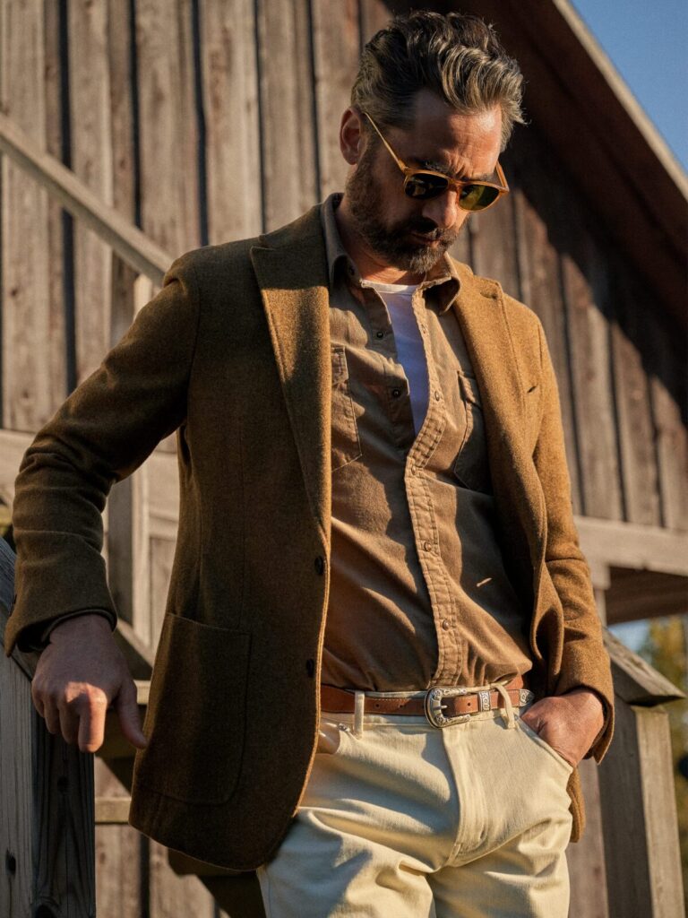 a relaxed western look