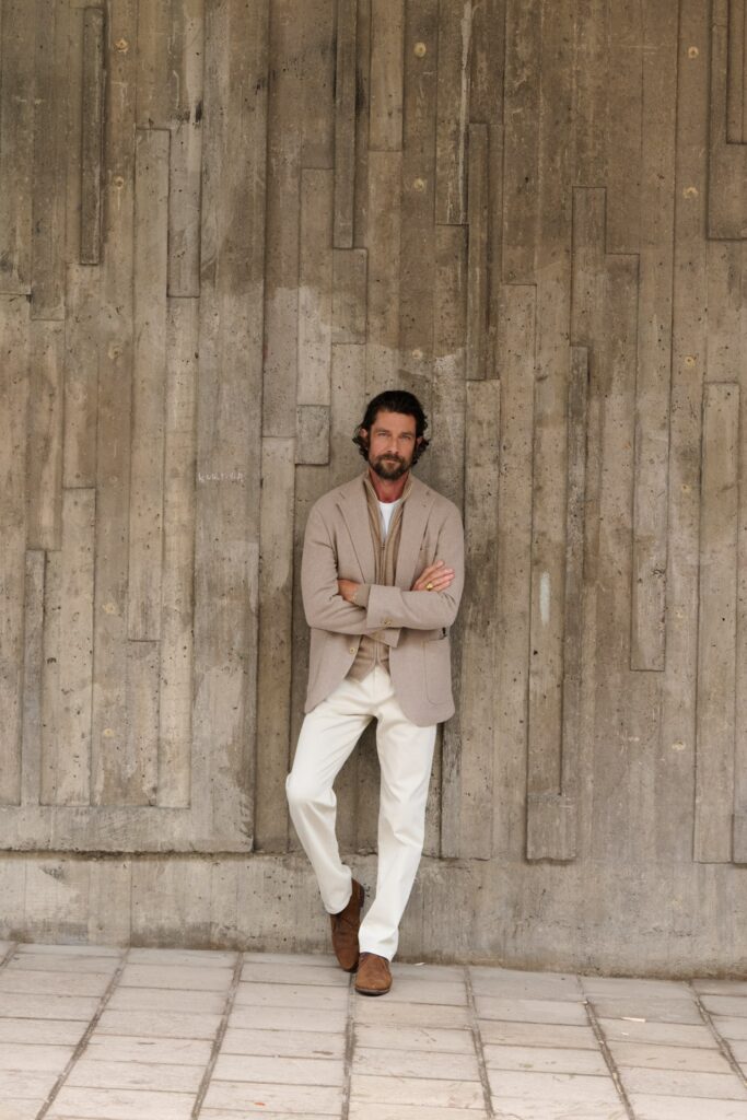 monochromatic outfits will be a 2025 menswear trend