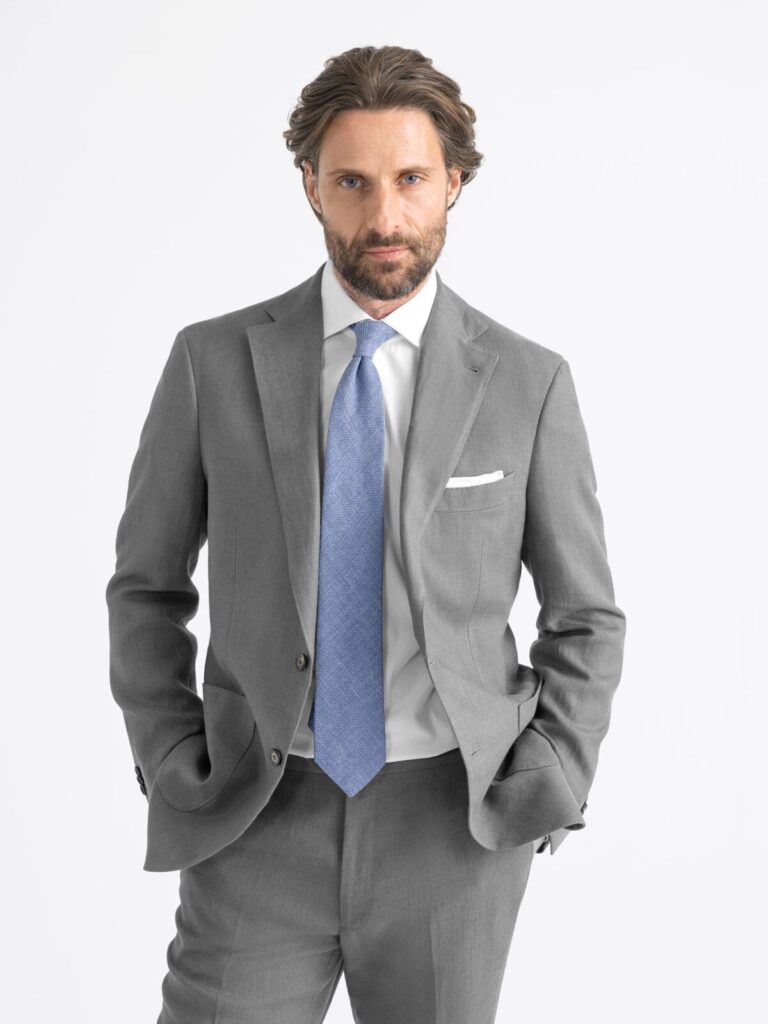 linen suits are perfect for summer weddings
